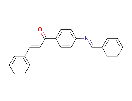 Molecular Structure of 5336-78-7 ((2E)-3-phenyl-1-(4-{[(1E)-phenylmethylidene]amino}phenyl)prop-2-en-1-one)