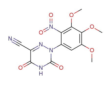 2-(2-nitro-3,4,5-trimethoxyphenyl)-3,5-dioxo-2,3,4,5-tetrahydro-1,2,4-triazine-6-carbonitrile