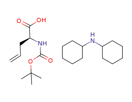 Molecular Structure of 143979-15-1 (Boc-L-2-allylglycine dicyclohexylamine salt)