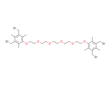 Molecular Structure of 592544-68-8 (3,6,9,12-Tetraoxatetradecane,
1,14-bis[3,5-bis(bromomethyl)-2,4,6-trimethylphenoxy]-)