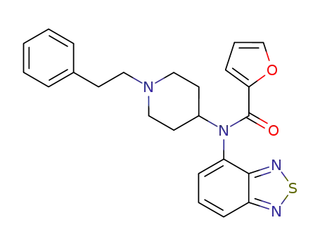 Furan-2-carboxylic acid benzo[1,2,5]thiadiazol-4-yl-(1-phenethyl-piperidin-4-yl)-amide