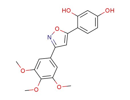 5-(2,4-dihydroxyphenyl)-3-(3,4,5-trimethoxyphenyl)isoxazole