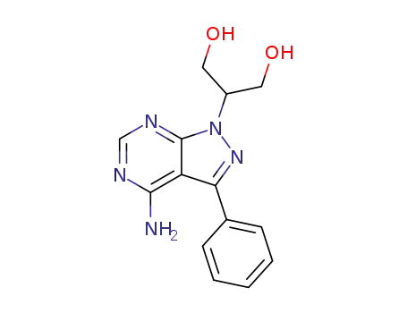 2-(4-Amino-3-phenyl-pyrazolo[3,4-d]pyrimidin-1-yl)-propane-1,3-diol