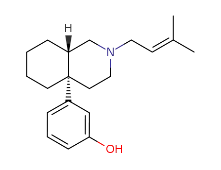 3-<2-(3-methyl-2-butenyl)-1,2,3,4,4a,5,6,7,8,8aα-decahydro-4aβ-isoquinolinyl>phenol