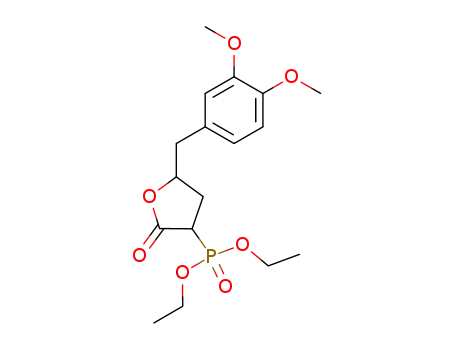 3-diethoxyphosphoryl-5-(3,4-dimethoxyphenylmethyl)-3,4-dihydro-2(5H)-furanone