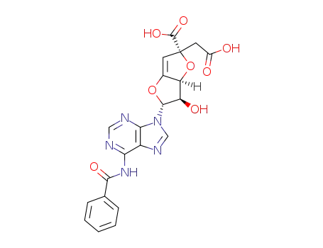 (2R,5R,6R,6aS)-5-(6-Benzoylamino-purin-9-yl)-2-carboxymethyl-6-hydroxy-2,5,6,6a-tetrahydro-furo[3,2-b]furan-2-carboxylic acid