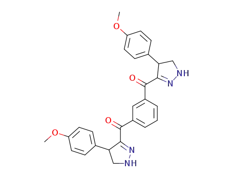 {3-[4-(4-Methoxy-phenyl)-4,5-dihydro-1H-pyrazole-3-carbonyl]-phenyl}-[4-(4-methoxy-phenyl)-4,5-dihydro-1H-pyrazol-3-yl]-methanone