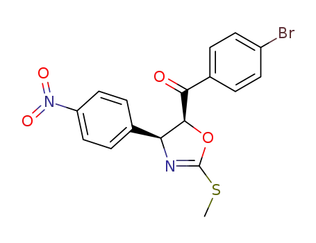 Methanone,
(4-bromophenyl)[4,5-dihydro-2-(methylthio)-4-(4-nitrophenyl)-5-oxazolyl]
-, cis-