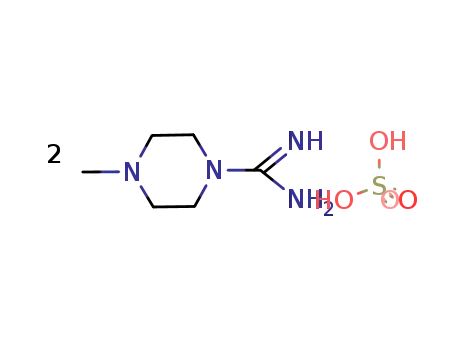 Molecular Structure of 28457-20-7 (4-METHYLPIPERAZINE-1-CARBOXAMIDINE HEMISULFATE)