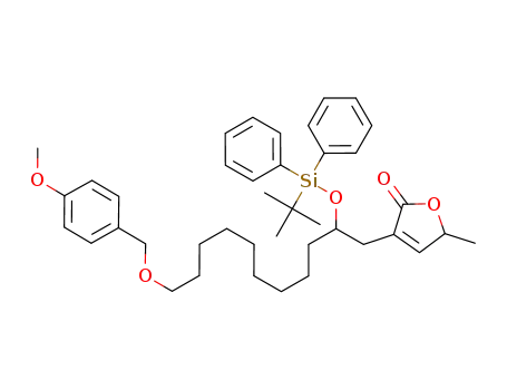 3-[2-(tert-Butyl-diphenyl-silanyloxy)-11-(4-methoxy-benzyloxy)-undecyl]-5-methyl-5H-furan-2-one