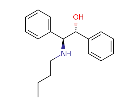Molecular Structure of 100018-62-0 ((1R,2S)-2-Butylamino-1,2-diphenyl-ethanol)