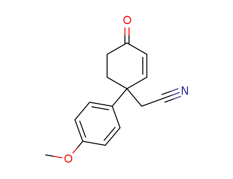 2-Cyclohexene-1-acetonitrile, 1-(4-methoxyphenyl)-4-oxo-