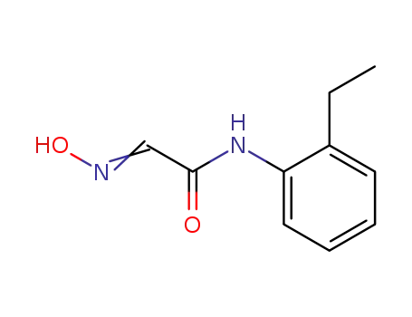 Molecular Structure of 7509-61-7 ((2E)-N-(2-Ethylphenyl)-2-(hydroxyimino)acetamide)