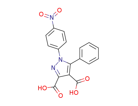 1-(4-nitrophenyl)-5-phenyl-1H-pyrazole-3,4-dicarboxylic acid