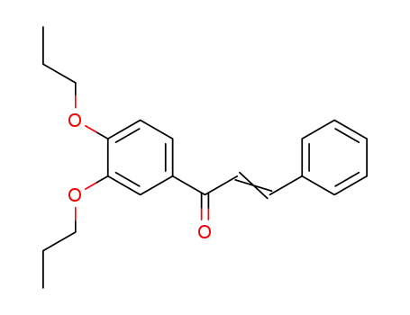 Molecular Structure of 123769-54-0 ((E)-1-(3,4-Dipropoxy-phenyl)-3-phenyl-propenone)