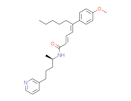 (2E,4E)-5-(4-methoxyphenyl)-N-[(2R)-5-pyridin-3-ylpentan-2-yl]deca-2,4 -dienamide