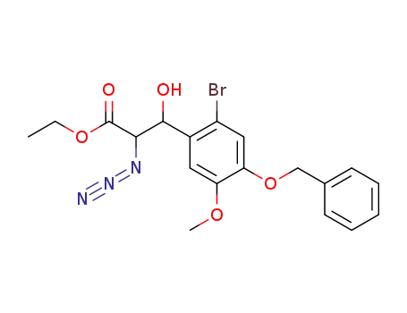 Ethyl-2-azido-3-hydroxy-3-<2'-bromo-4'-(benzyloxy)-5'-methoxyphenyl>propanoat
