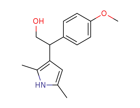 Molecular Structure of 125879-76-7 (2-(2,5-Dimethyl-3-pyrrolyl)-2-(4-methoxyphenyl)ethanol)