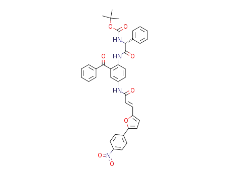 [(R)-(2-Benzoyl-4-{(E)-3-[5-(4-nitro-phenyl)-furan-2-yl]-acryloylamino}-phenylcarbamoyl)-phenyl-methyl]-carbamic acid tert-butyl ester