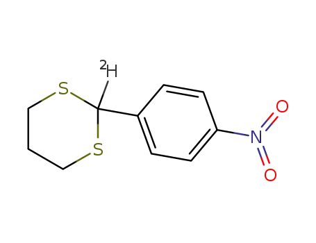 Molecular Structure of 35531-59-0 (2-deuterio-2-(4-nitrophenyl)-1,3-dithiane)