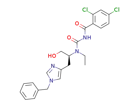 1-(2,4-dichlorobenzoyl)-3-ethyl-3-<1-(1'-benzyl-4'-imidazolyl)-3-hydroxyprop-2(S)-yl>urea