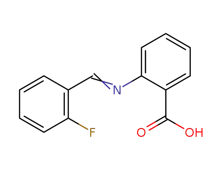 Benzoic acid, 2-[[(2-fluorophenyl)methylene]amino]-