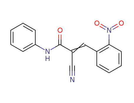 Molecular Structure of 121217-51-4 (2-cyano-3-(2-nitro-phenyl)-acrylic acid anilide)