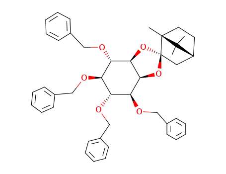 1D-1,4,5,6-O-tetrabenzyl-2,3-O-(D-1',7',7'-trimethyl<2.2.1>bicyclohept-2'-ylidene)-myo-inositol