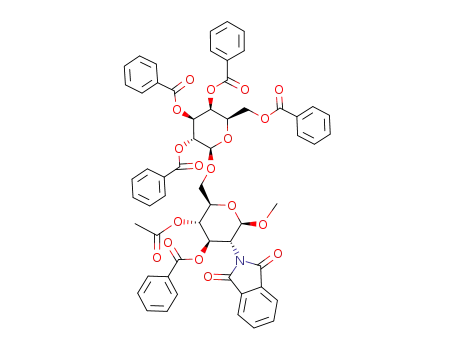 methyl 4-O-acetyl-3-O-benzoyl-2-deoxy-2-phthalimido-6-O-(2,3,4,6-tetra-O-benzoyl-β-D-galactopyranosyl)-β-D-glucopyranoside