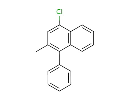 Molecular Structure of 132277-10-2 (Naphthalene, 4-chloro-2-methyl-1-phenyl-)