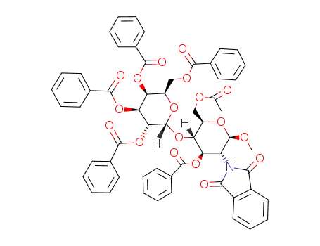 methyl 6-O-acetyl-3-O-benzoyl-4-O-(2,3,4,6-tetra-O-benzoyl-α-D-galactopyranosyl)-2-deoxy-2-phthalimido-β-D-glucopyranoside
