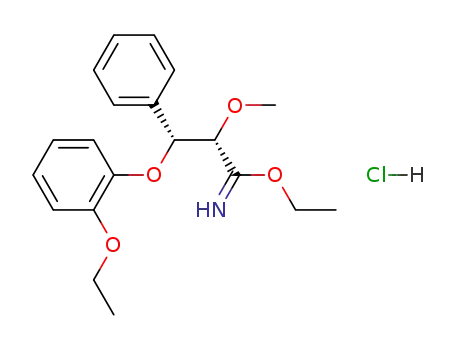 (RS,SR) ethyl<(1-methoxy-2-(2-ethoxyphenoxy)-2-phenyl)ethyl>imidoate hydrochloride