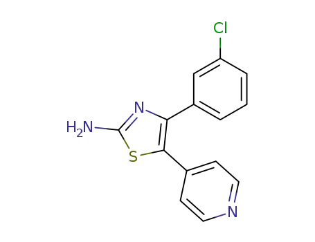 2-Thiazolamine, 4-(3-chlorophenyl)-5-(4-pyridinyl)-