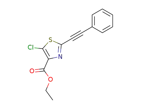 4-Thiazolecarboxylicacid,5-chloro-2-(phenylethynyl)-,ethylester(9CI)