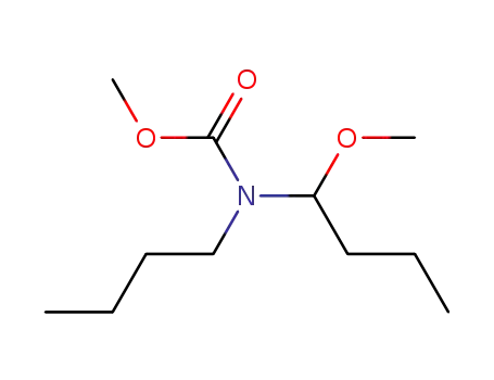 Carbamic acid, butyl(1-methoxybutyl)-, methyl ester