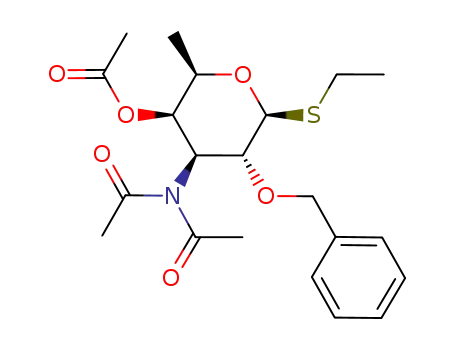 ethyl 3,3-diacetamido-4-O-acetyl-2-O-benzyl-1-thio-β-D-fucopyranoside
