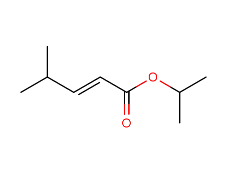 2-Pentenoic acid, 4-methyl-, 1-methylethyl ester, (2E)-
