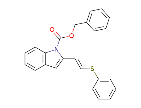 N-(carbobenzyloxy)-2-[(E)-2-(phenylthio)ethenyl]indole