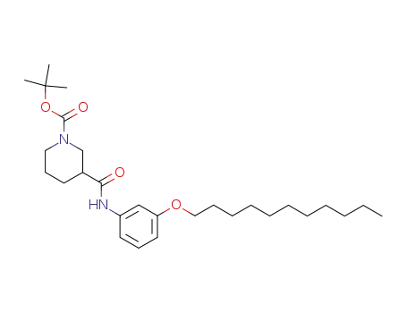 3-(3-undecyloxy-phenylcarbamoyl)-piperidine-1-carboxylic acid <i>tert</i>-butyl ester