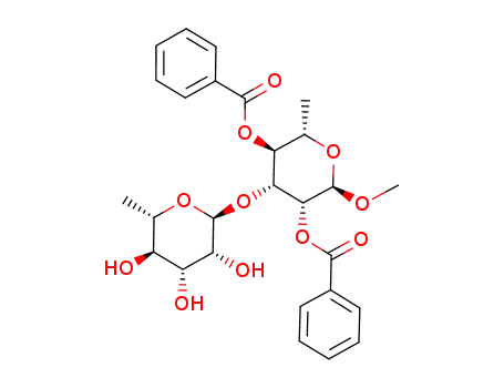 methyl α-L-rhamnopyranosyl-(1->3)-2,4-di-O-benzoyl-α-L-rhamnopyranoside
