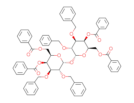 Molecular Structure of 41548-11-2 (4,6,4',6'-tetra-O-benzoyl-2,3,2',3'-tetra-O-benzyl-(α,-D-galactopyranosyl α-D-galactopyranoside))