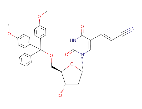 5-cyanovinyl-2'-deoxy-5'-dimethoxytrityl-1'α-uridine