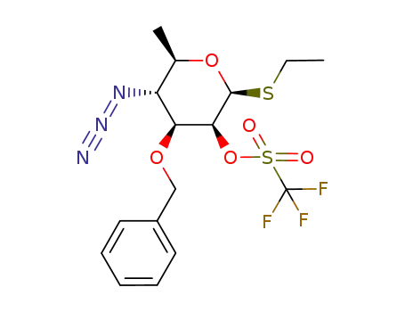 ethyl 4-azido-3-O-benzyl-4,6-dideoxy-1-thio-2-O-triflyl-β-D-mannopyranoside