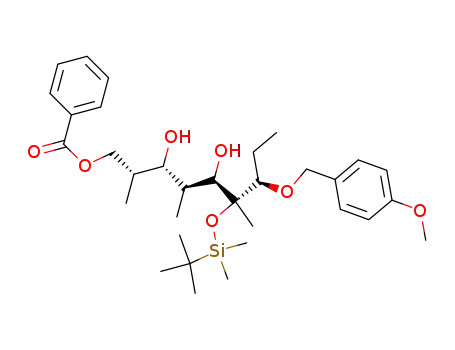 (2R,3S,4S,5R,6R,7R)-1-Benzoyloxy-6-<(1,1-dimethylethyl)dimethylsilyloxy>-7-(4-methoxybenzyloxy)-2,4,6-trimethylnonane-3,5-diol
