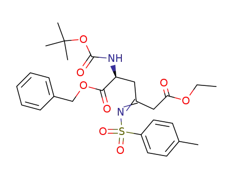 (S)-2-tert-Butoxycarbonylamino-4-[(Z)-toluene-4-sulfonylimino]-hexanedioic acid 1-benzyl ester 6-ethyl ester