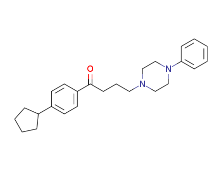 1-Butanone, 1-(4-cyclopentylphenyl)-4-(4-phenyl-1-piperazinyl)-