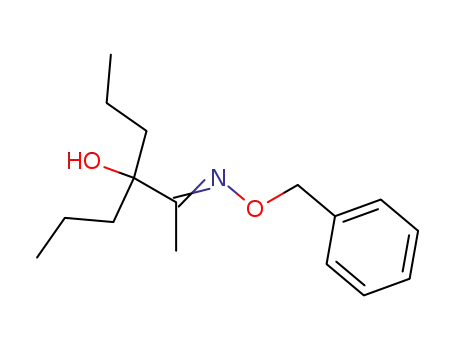 2-Hexanone, 3-hydroxy-3-propyl-, O-(phenylmethyl)oxime