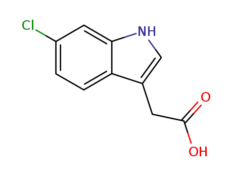 Molecular Structure of 1912-44-3 (1H-Indole-3-aceticacid,6-chloro-(9CI))