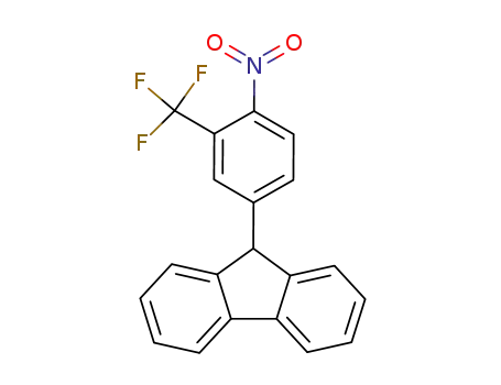 Molecular Structure of 124233-23-4 (9-(4-nitro-3-trifluoromethylphenyl)-fluorene)