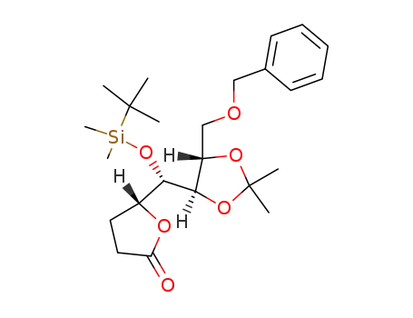 (1'S,4''R,5R,5''S)-5-[(5-benzyloxymethyl-2,2-dimethyl-[1,3]dioxolan-4-yl)-(tert-butyldimethylsilanyloxy)methyl]-3,4-dihydro-5H-furan-2-one